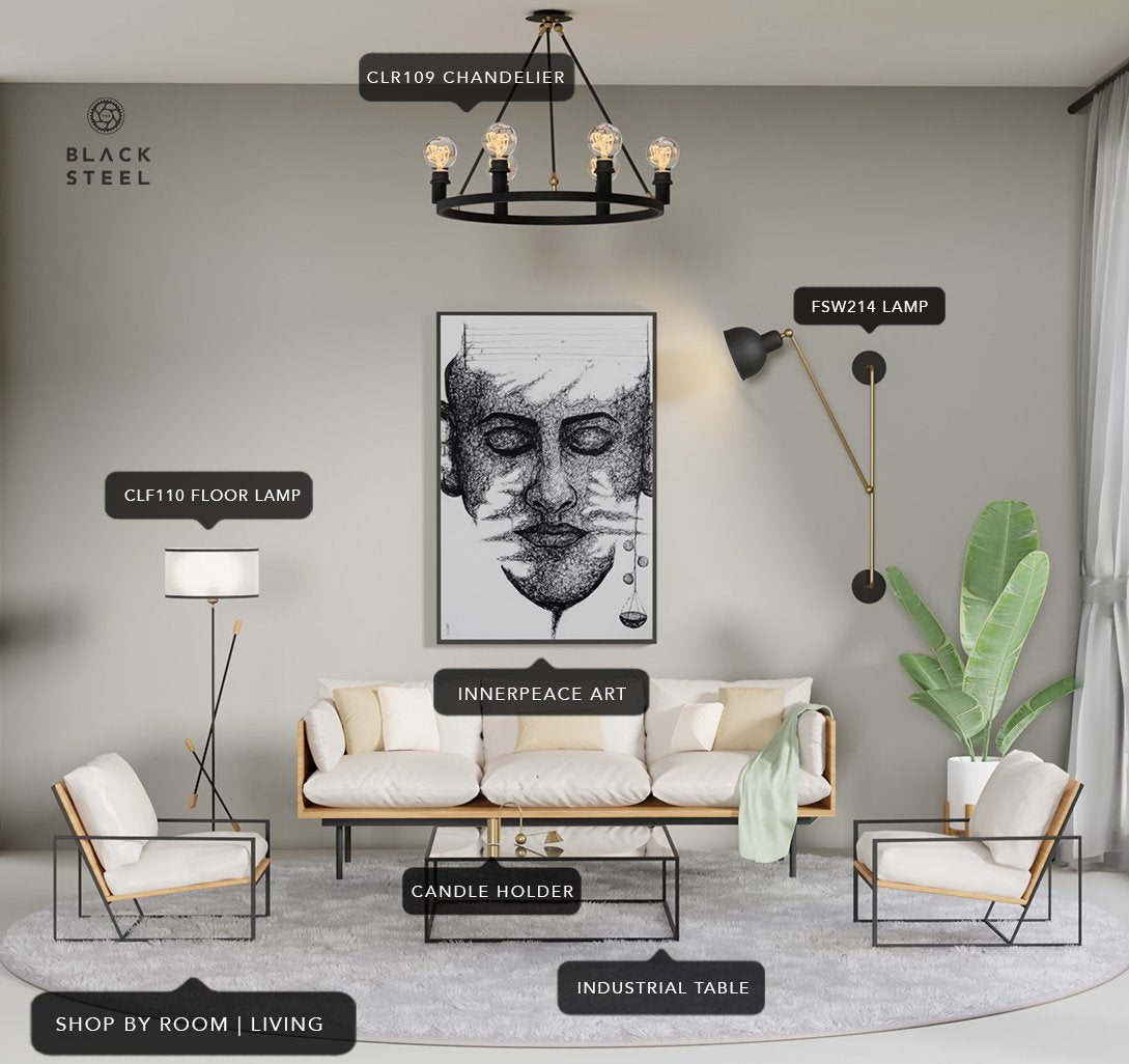 Living Room Design Ideas The Black Steel