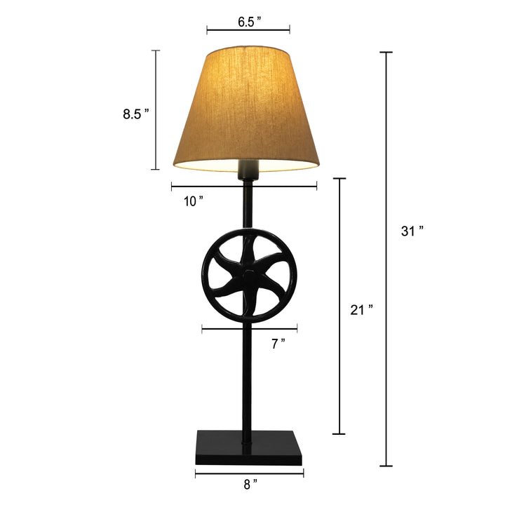 buy unique table lamps blending industrial and boho styles, ideal for eclectic home interiors