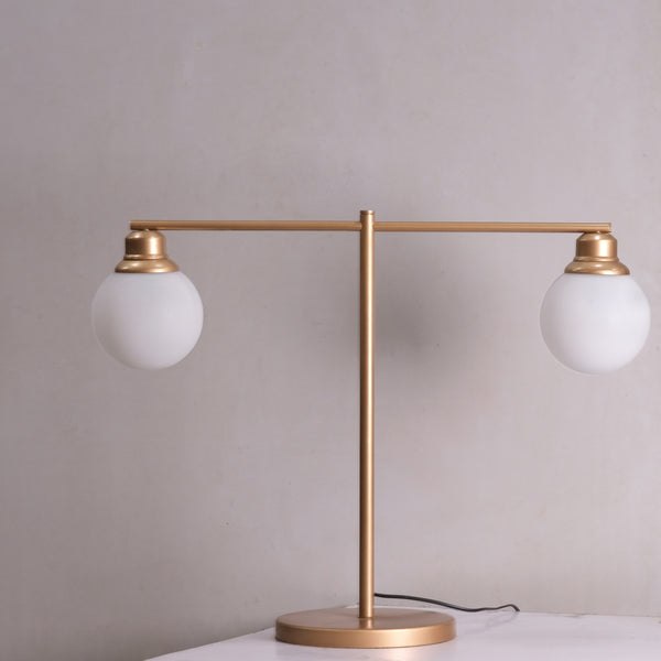 CDL124 Dual-Light Golden Table Lamp