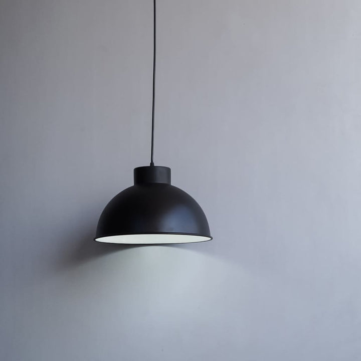Black Bold 12 Inch Minimal Style Mid Century Modern Lamp - The Black Steel