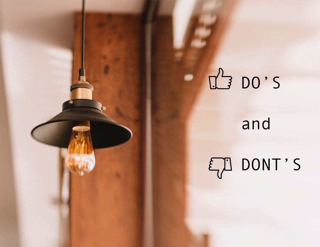 Conventions that guide on the mix and match of the best lighting fixtures.