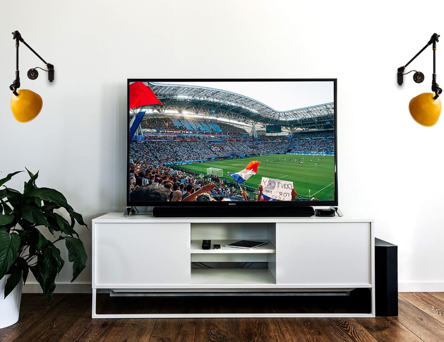 Hosting a house party for the FIFA World Cup finals? Make sure your space looks electric!
