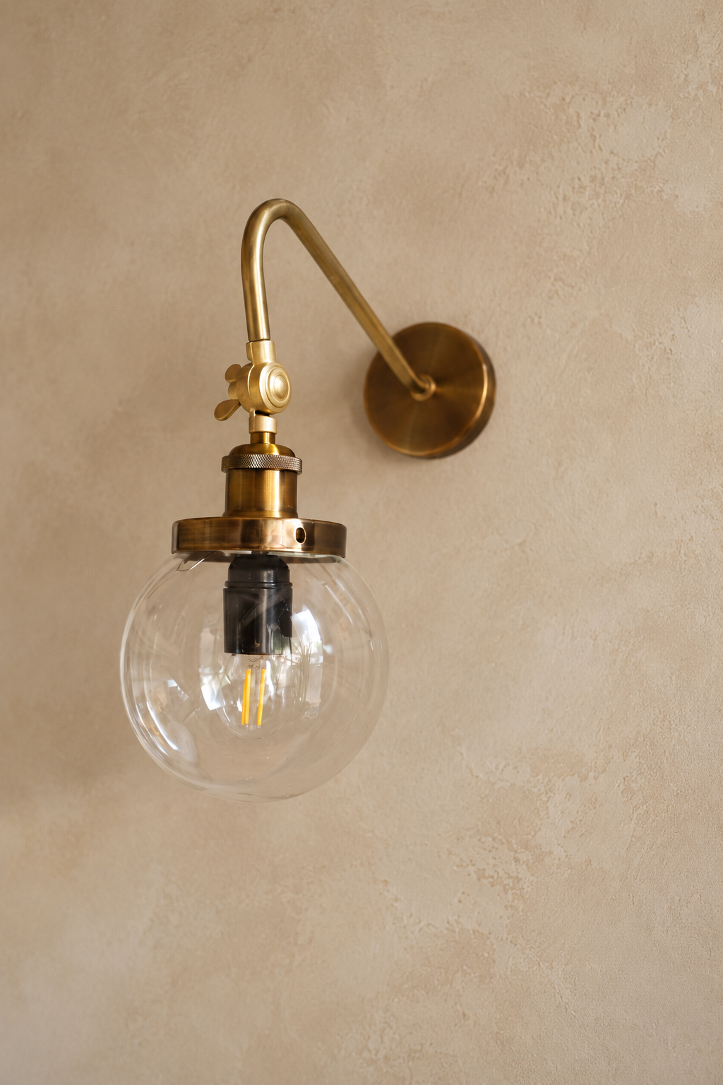FWS243 Mercer Brass Wall Light