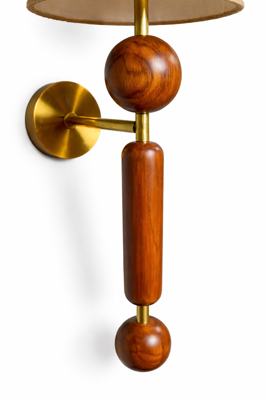 CWS234 Brass Wood Harmony Wall Sconce