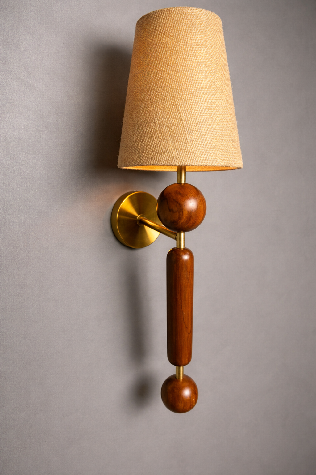 CWS234 Brass Wood Harmony Wall Sconce