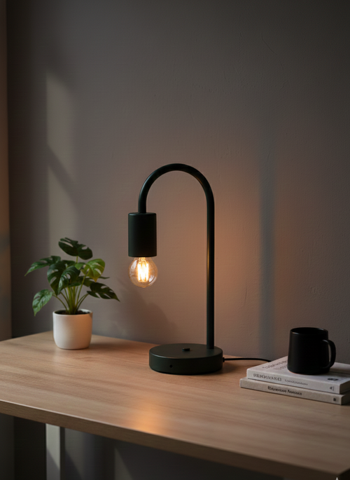BSE108 Table Lamp - The Black Steel