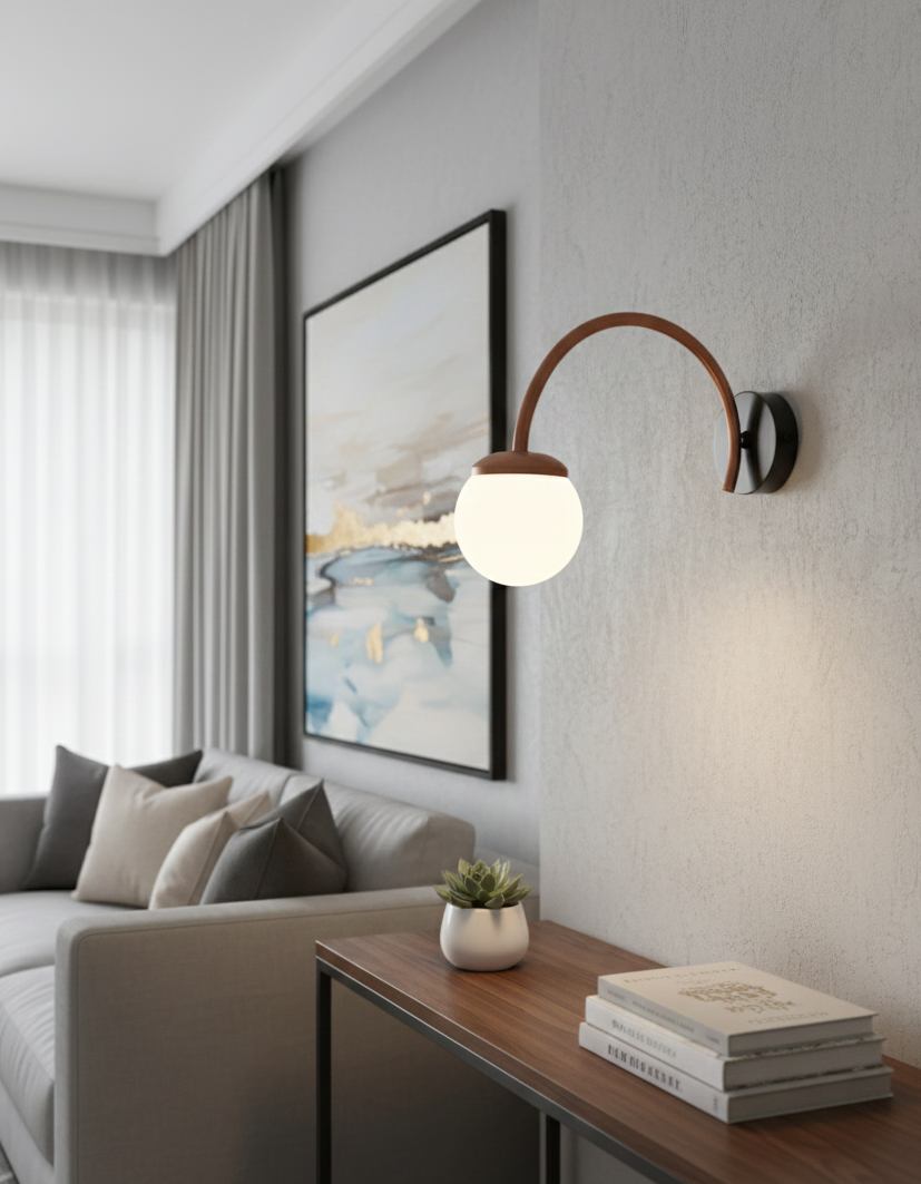 BSE115 Luna Curve Wall Sconce