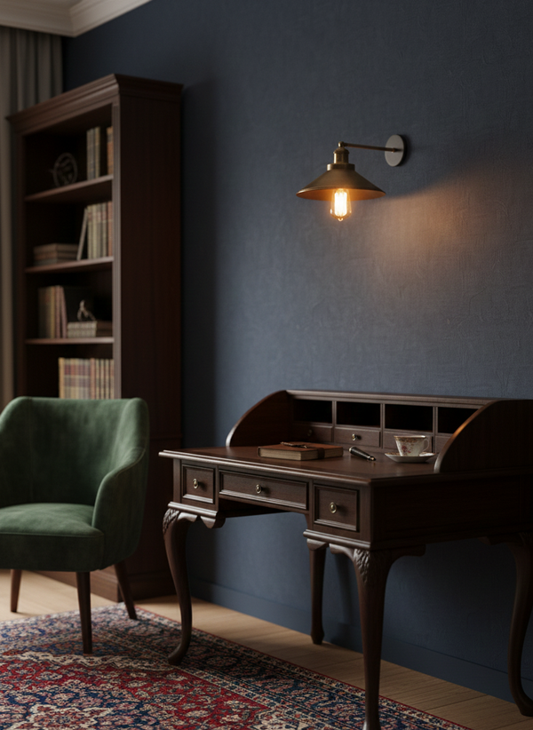 BSE125 Aged Brass Wall Lamp