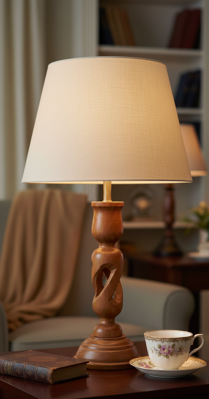 BSE113 The Hearth Wood Lamp