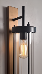CWS227 Edison column wall sconce - The Black Steel