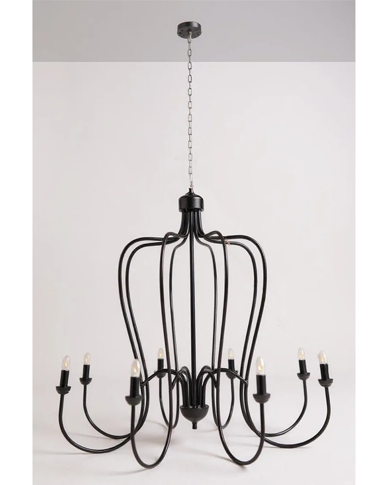 Black villa chandelier