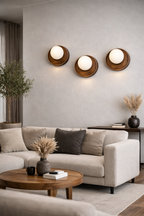 CWS231 Elegant walnut wall light fixture