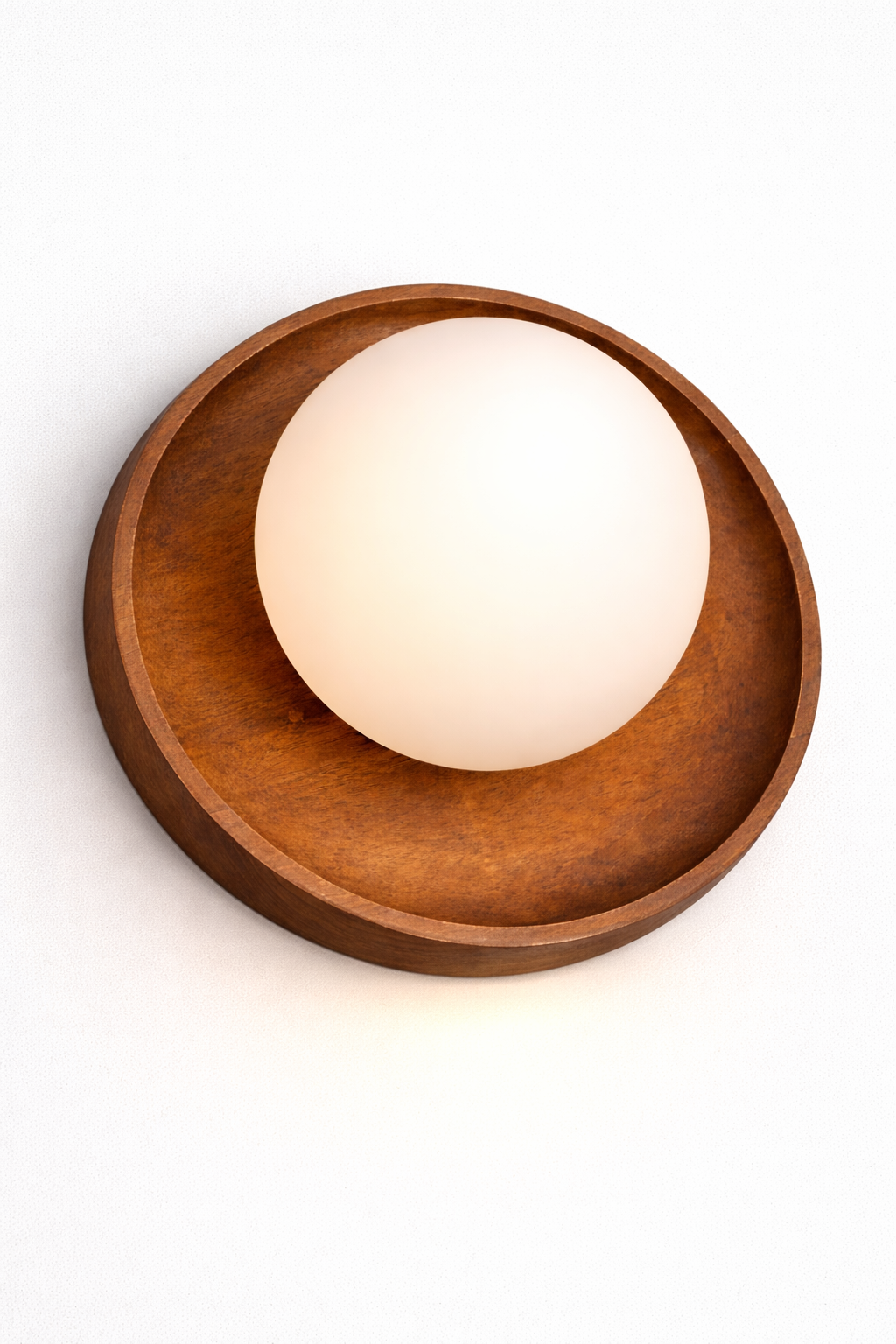 CWS231 Elegant walnut wall light fixture