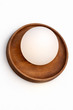 CWS231 Elegant walnut wall light fixture