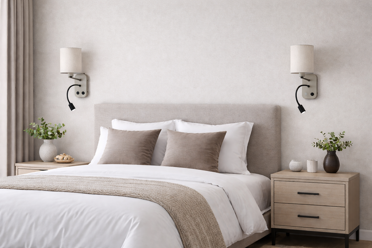 CWS230 Dual Glow Beige Sconce - The Black Steel