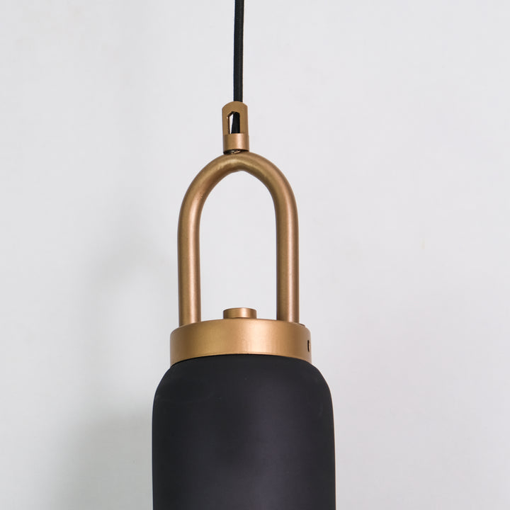 pendant light black glass