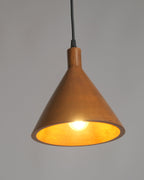 CLH182 Japandi Wooden Dining Light - The Black Steel