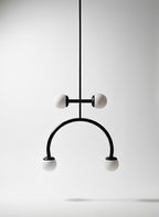 Glass ceiling hanging lamp