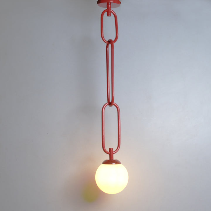 red ciling lamps light fixture dining light