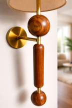 CWS234 Brass Wood Harmony Wall Sconce