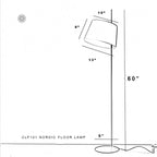 floor lamp dimensions