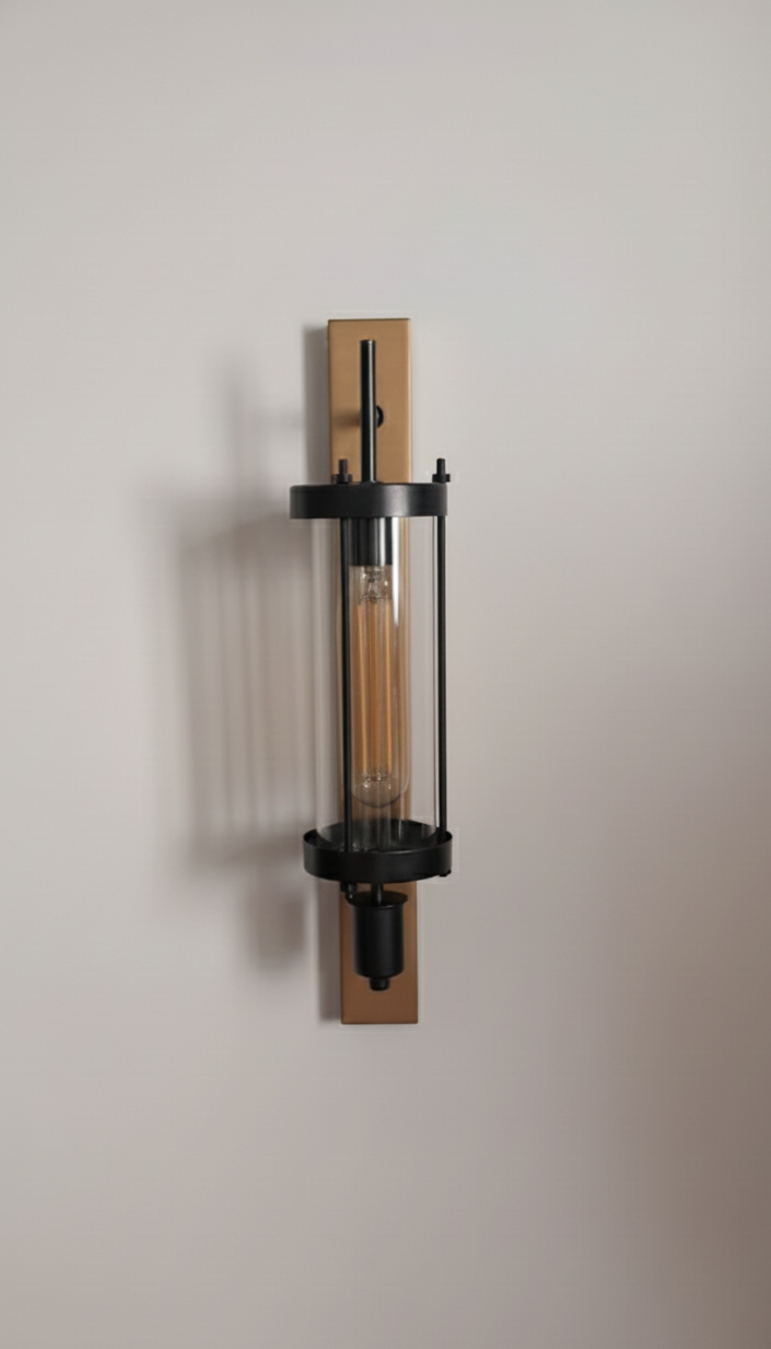 CWS227 Edison column wall sconce – The Black Steel