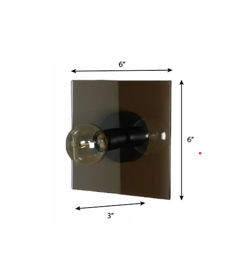 CWS134 Tinted Glass Wall Sconce