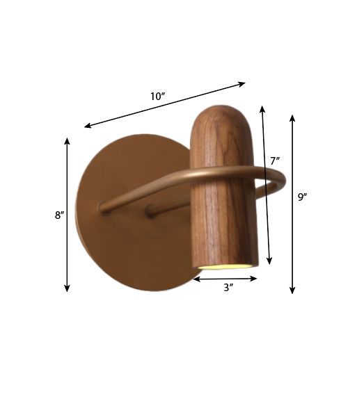 CWS151 Shell Wood Wall Sconce