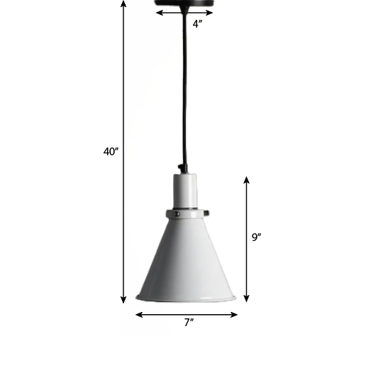 CLH153 White Christmas Cone Lamp