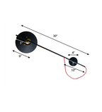 FSW202 Bedroom Wall Lamp - The Black Steel