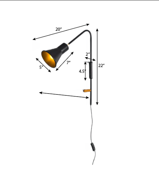 FSW203 Swivel Wall Sconce Adjustable Lampshade