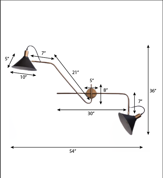 FSW212 Fifty-Ninety MidCentury Modern Wall Sconce