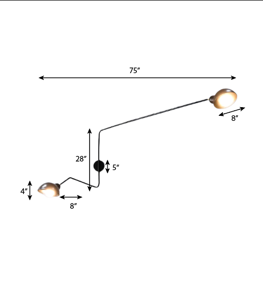 FSW220 Modern Industrial Adjustable Swivel Wall Lamp