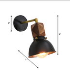 FSW221 Rodeo Drive Rustic Metal and Wood Wall Sconce