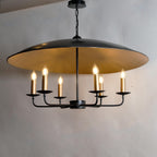 CLR121 Large Black Sphere 36" Chandelier - The Black Steel