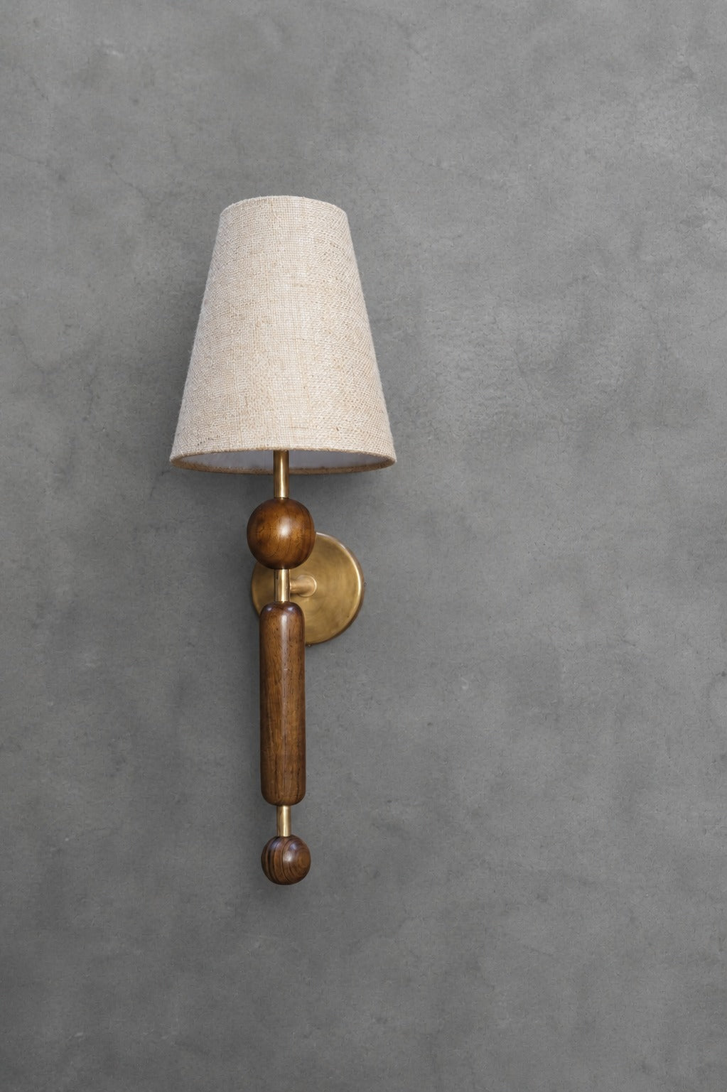 CWS234 Brass Wood Harmony Wall Sconce