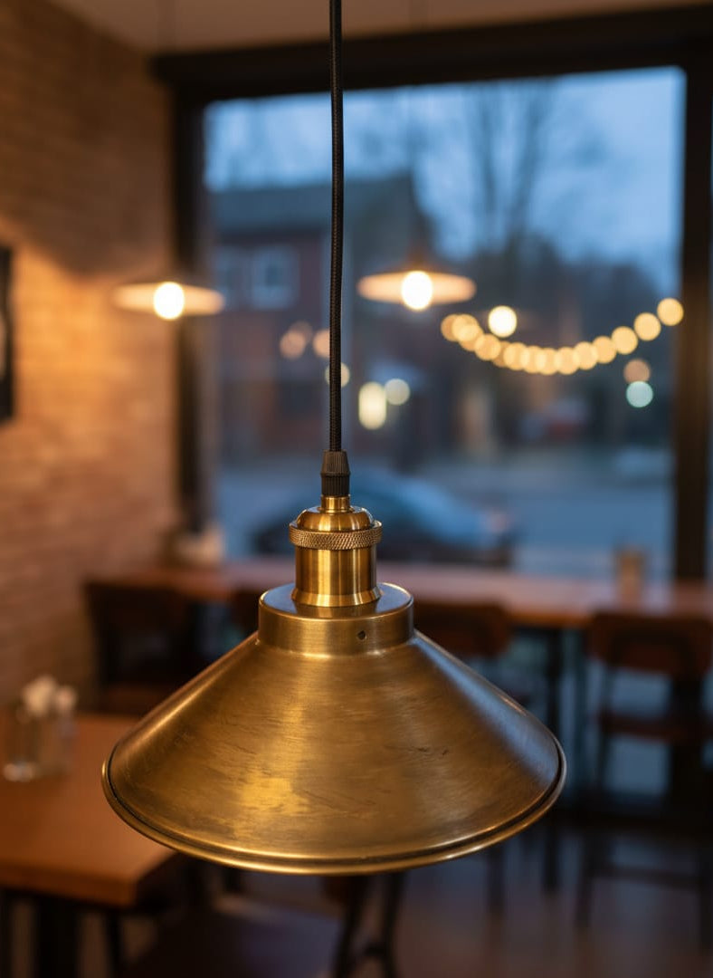 BSE124 Brass Antique Hanging Pendant Light