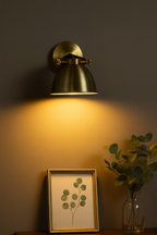 brass wall lamp