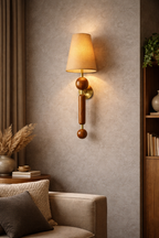 CWS234 Brass Wood Harmony Wall Sconce