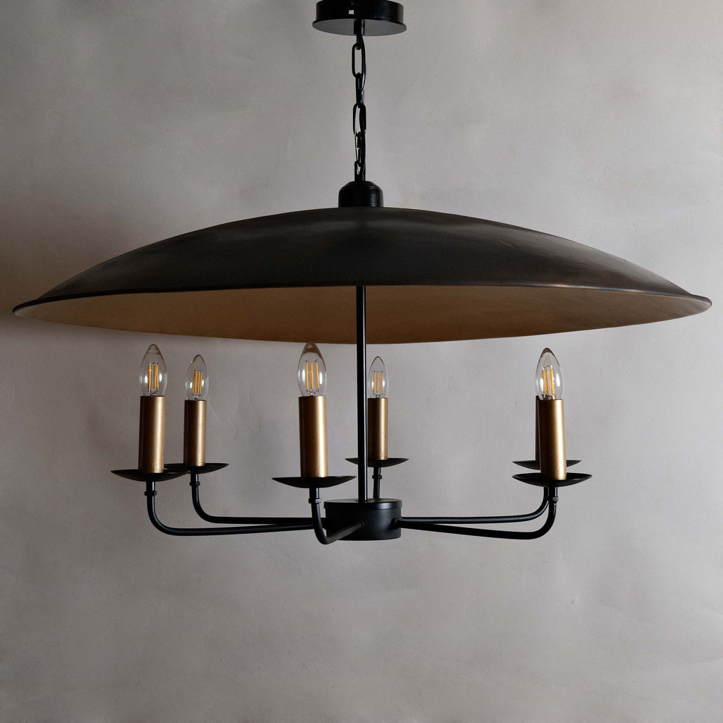 CLR121 Large Black Sphere 36" Chandelier