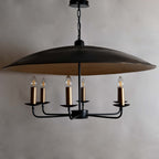 CLR121 Large Black Sphere 36" Chandelier - The Black Steel
