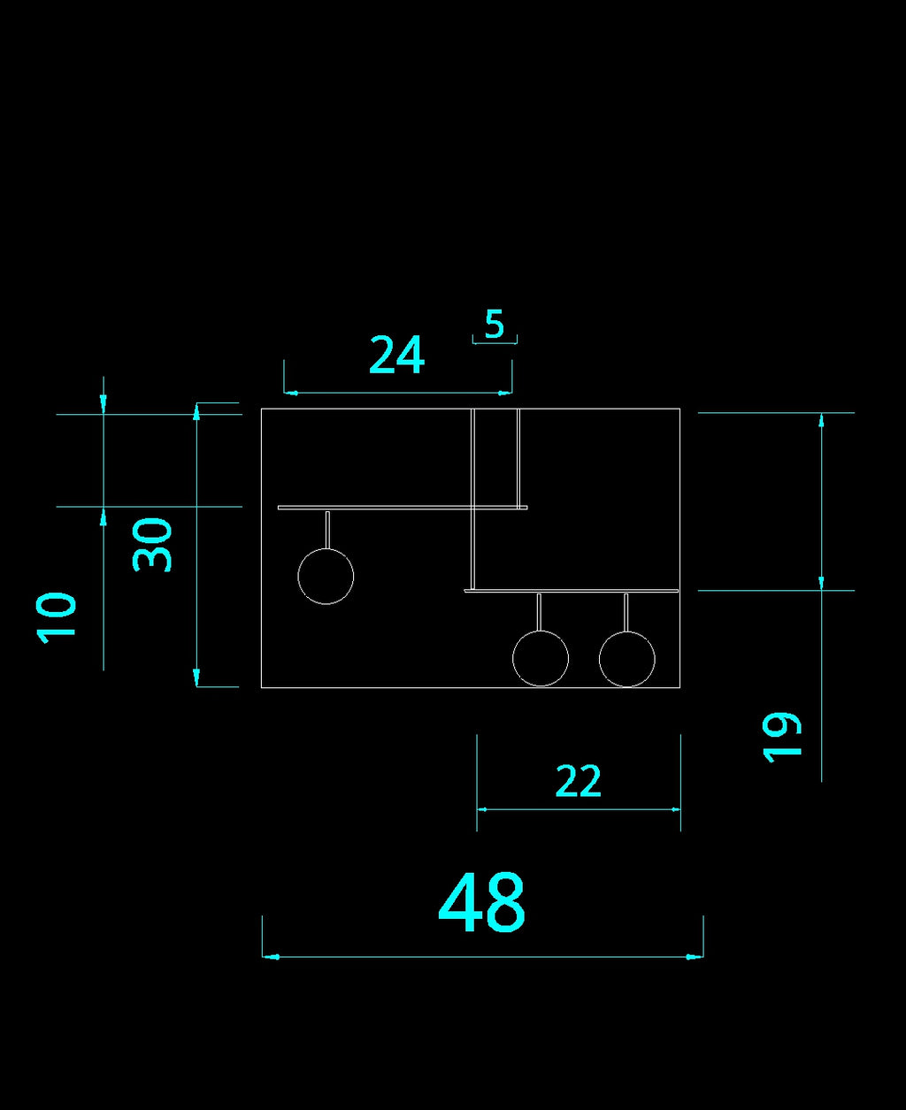 CLR115 Dover Minimalist Chandelier