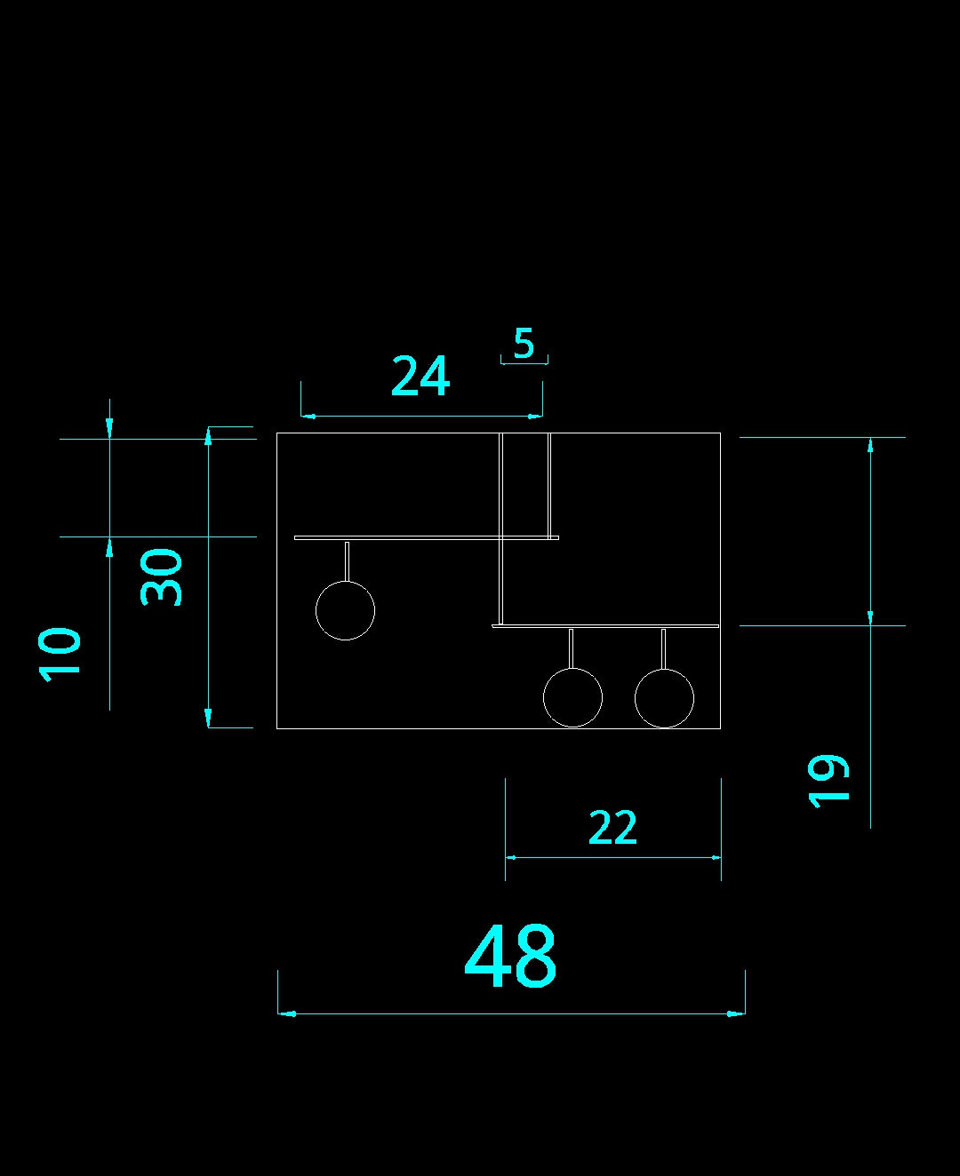 CLR115 Dover Minimalist Chandelier