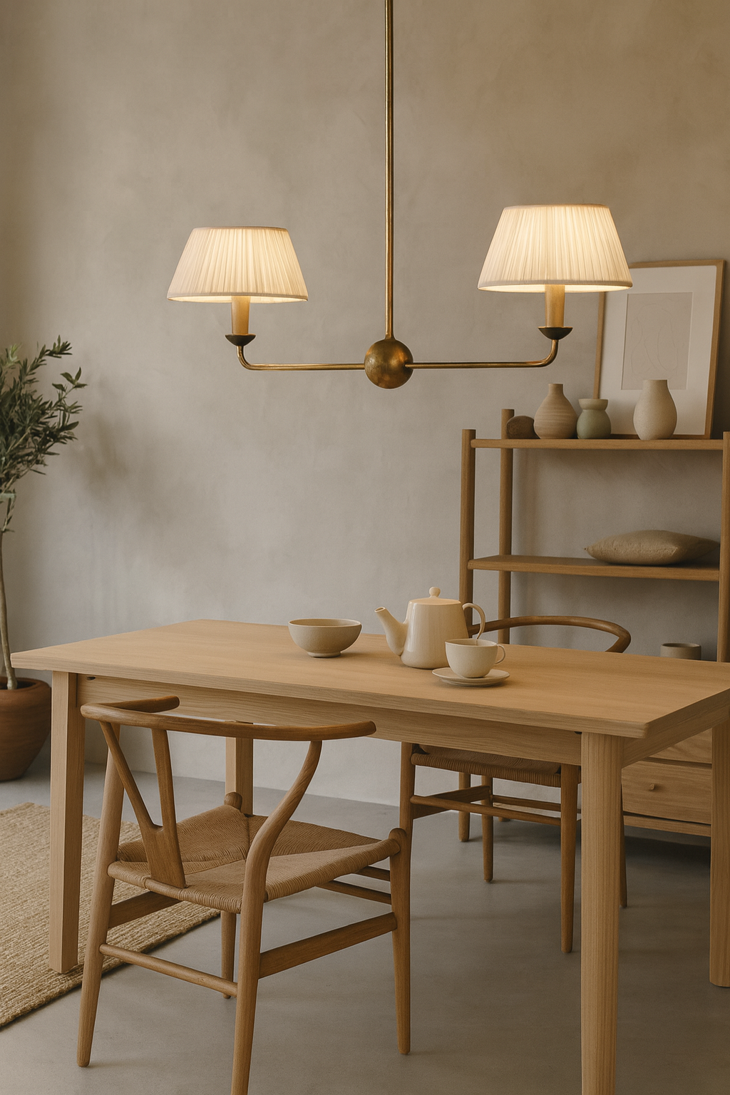 dining pendant light japandi