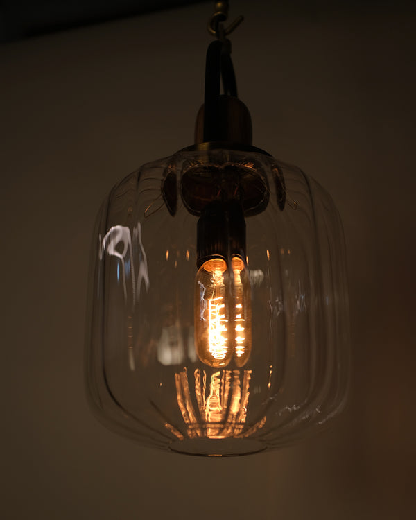 CLH176 Brewer Ribbed Glass Light