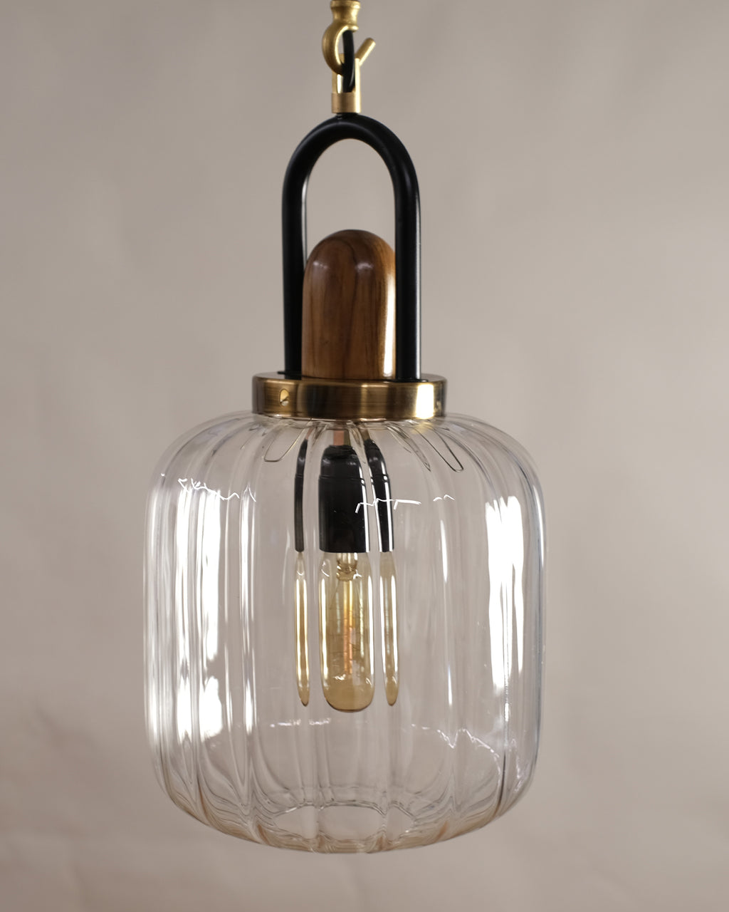 CLH176 Brewer Ribbed Glass Light