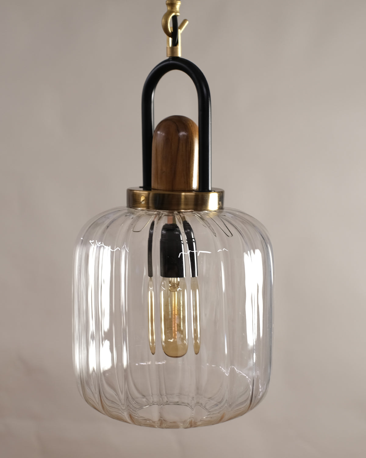 CLH176 Brewer Ribbed Glass Light