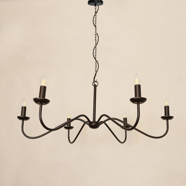 victorian industrial oppulence chandelier 6 lights for farm house 
