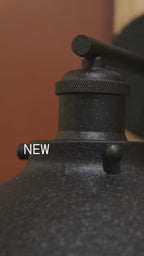 CWS109.L Nordic Conical Textured Leatherette Wall Sconce