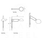 CWS153 Gold Coast Retreat Teak Wood Wall Fixture